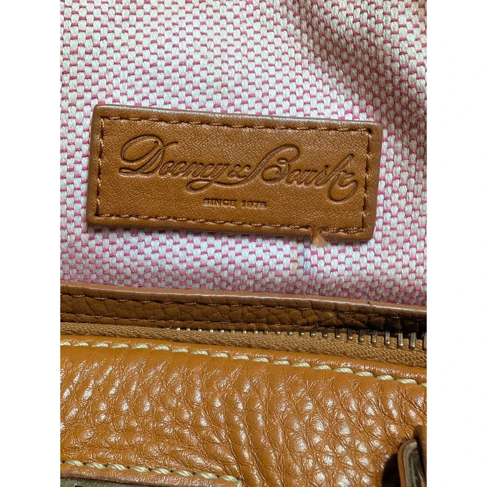 Vintage Dooney Bourke Pebble Grain‎ Leather Satchel Shoulder Bag